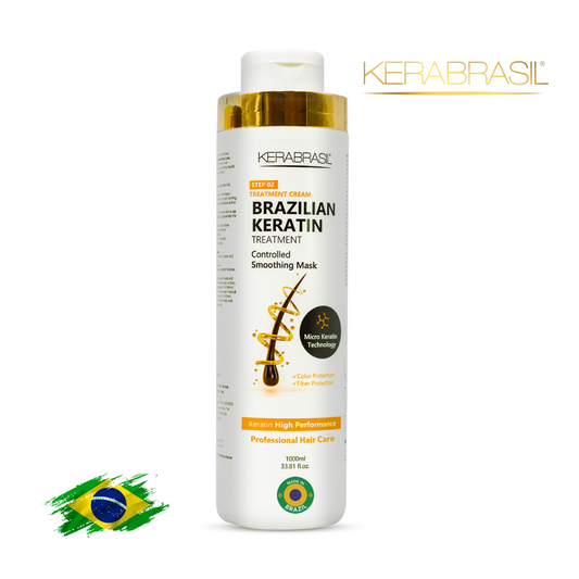 KERABRASIL Keratin Intensive Treatment Cream 1L - Hair Reconstruction Therapy