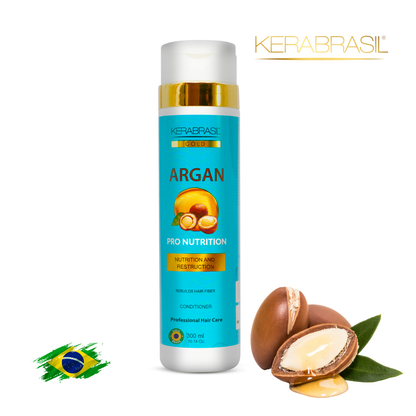 KERABRASIL Argan Oil Hydrating Conditioner - 300ml - Silky Smooth Hair Care