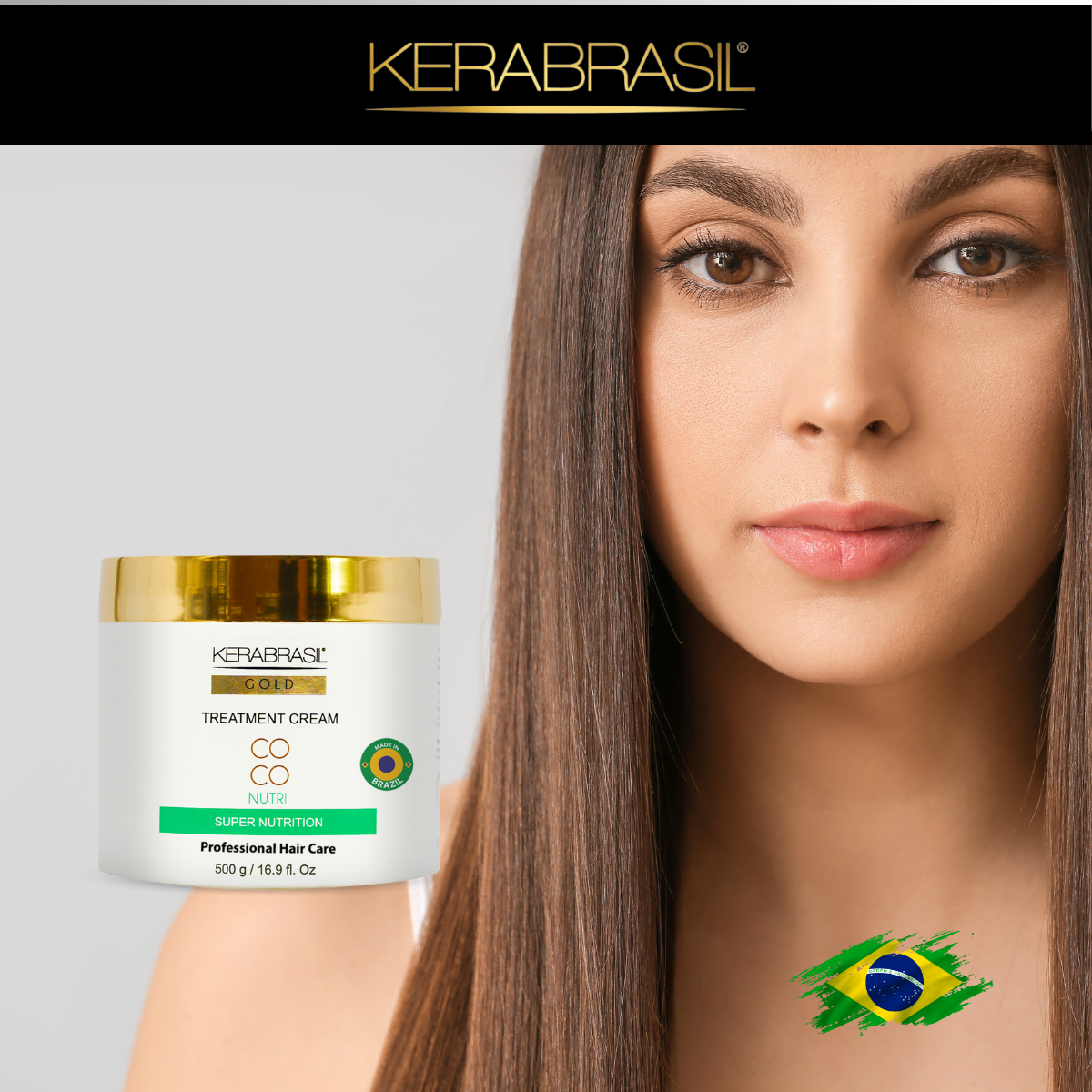 KERABRASIL Coco Nutri Treatment - 500g - Deep Hydration Hair Mask