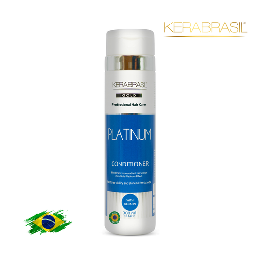 KERABRASIL Platinum Blonde Conditioner 300ml - Luminous Color & Repair