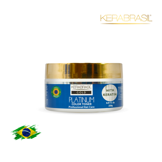 KERABRASIL Platinum Hair Treatment Mask 250g - Blonde Enhancing Formula