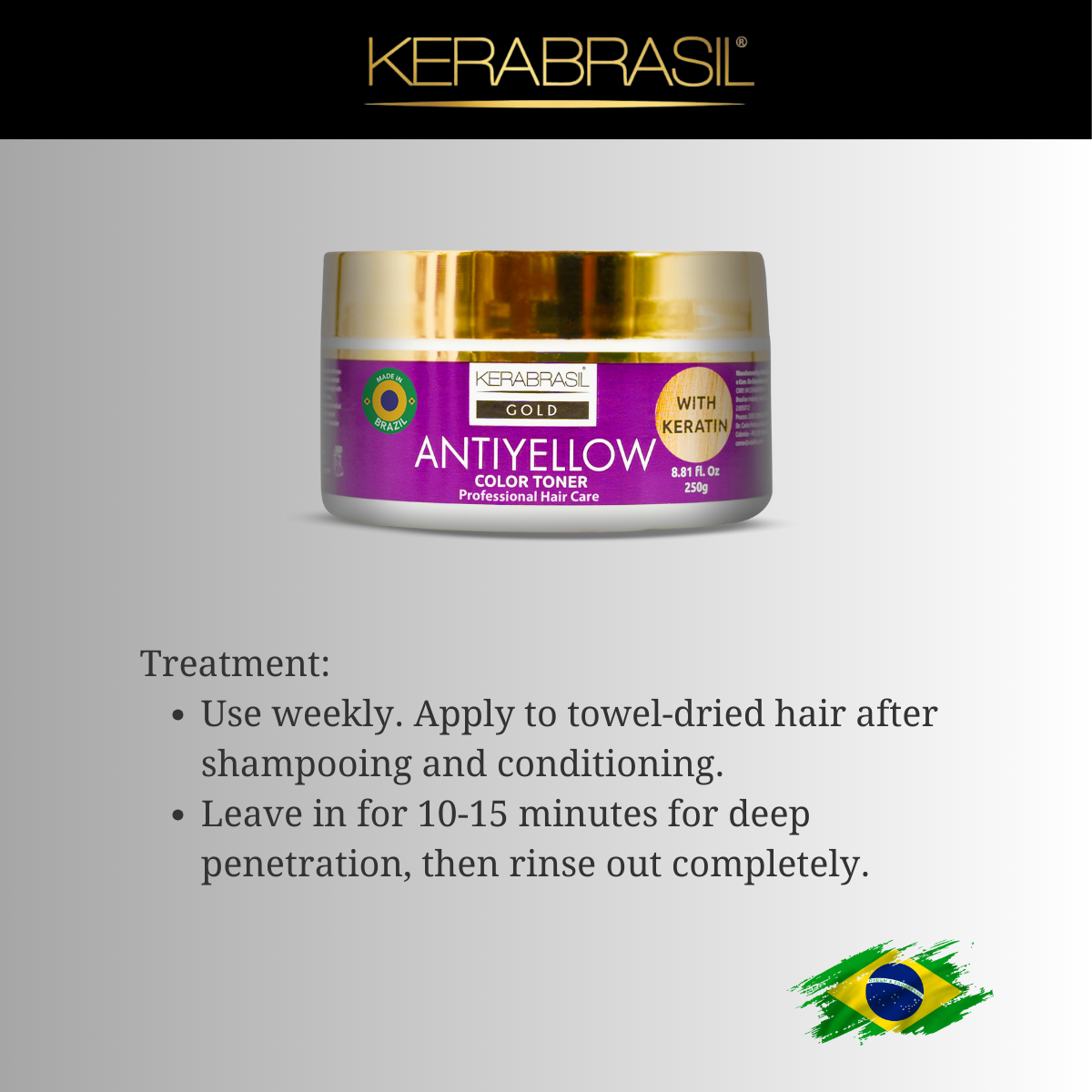 KERABRASIL Antiyellow Treatment Cream 250g - Blonde Perfection Therapy